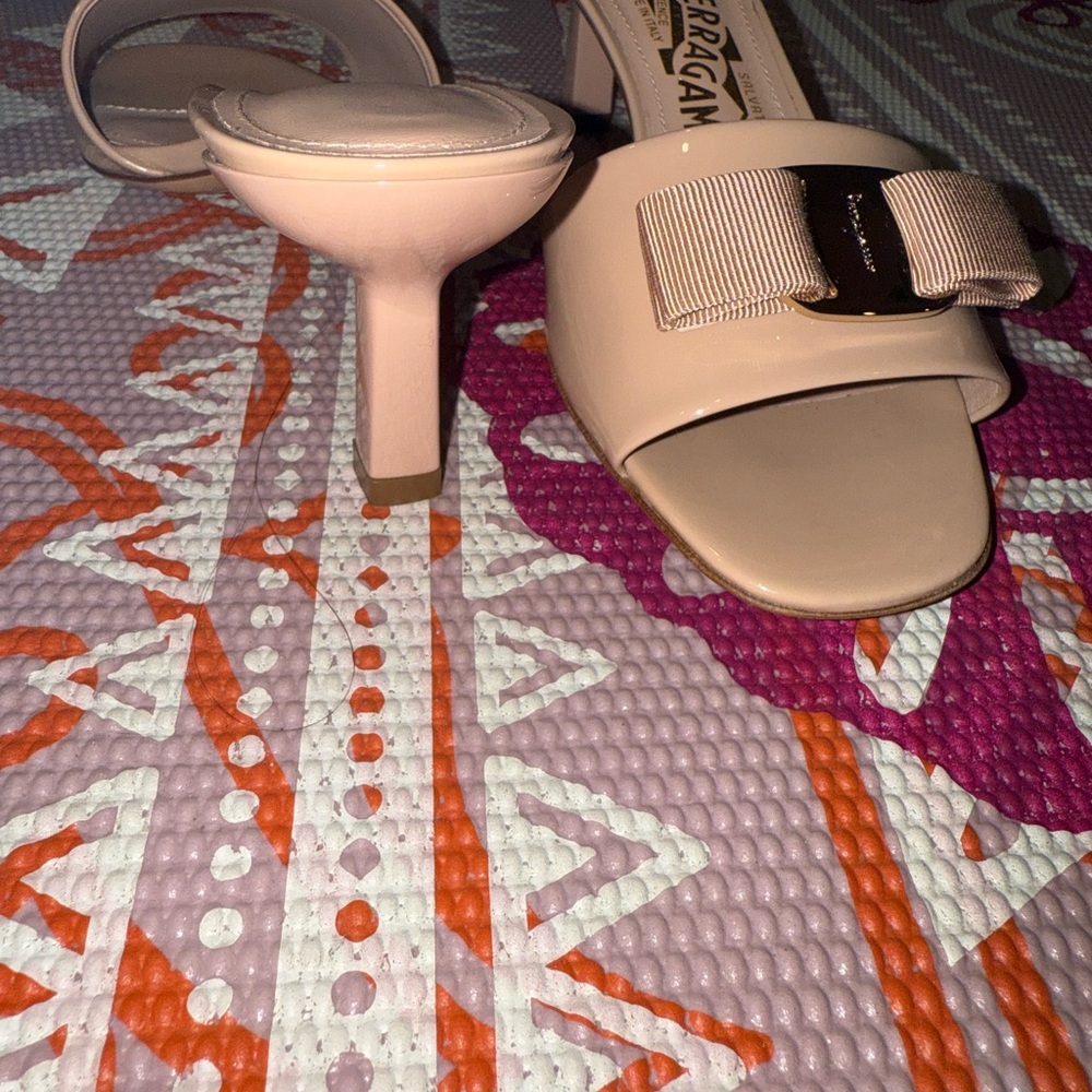 Salvatore Ferragamo Nude Heeled Sandals